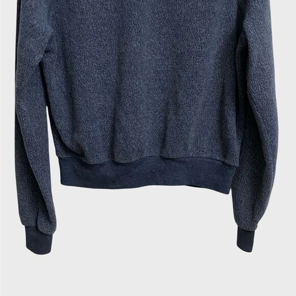 Alternative Apparel Triblend Eco-Fleece Sweatshirt Women's Size L Navy Crewneck - Picture 7 of 16